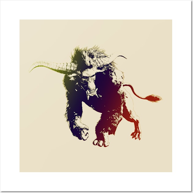 Brute Ape Monster Wall Art by ZNEVA